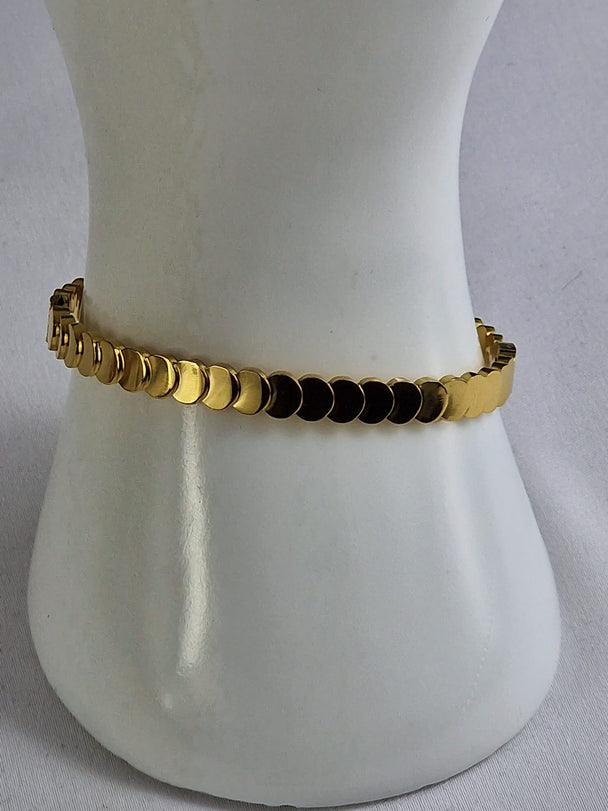 Subtiele Armband met Ronde Schakels Goud
