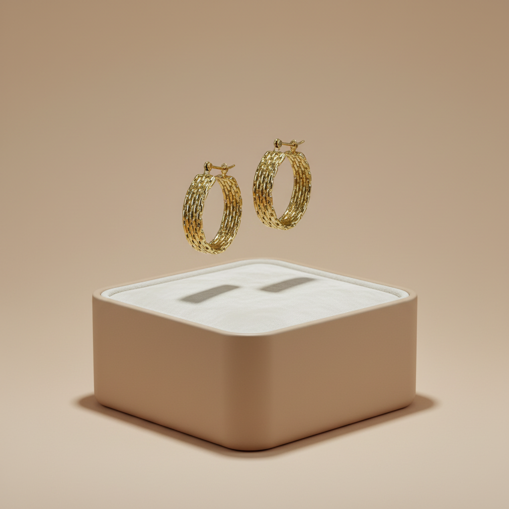 Textuur hoops met luxe doos