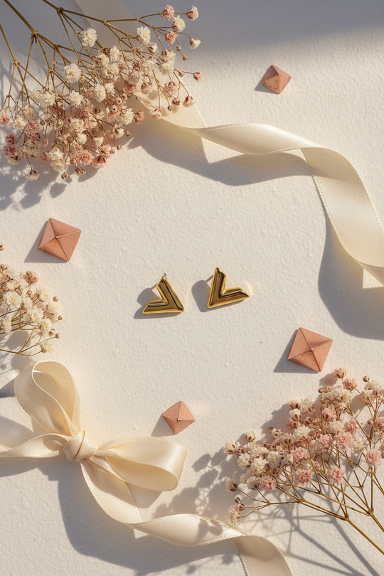 V-vormige oorknopjes met decoratieve elementen