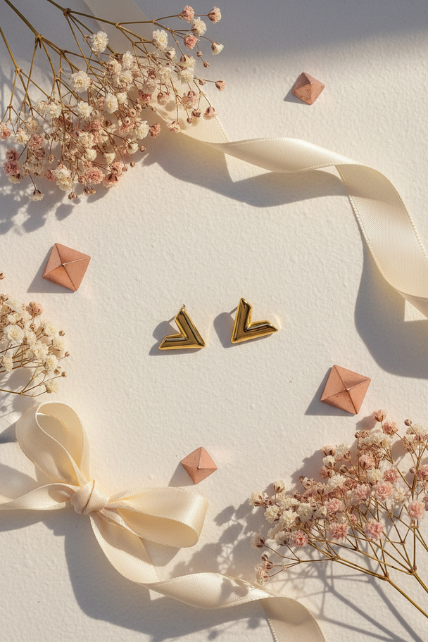 V-vormige oorknopjes met decoratieve elementen