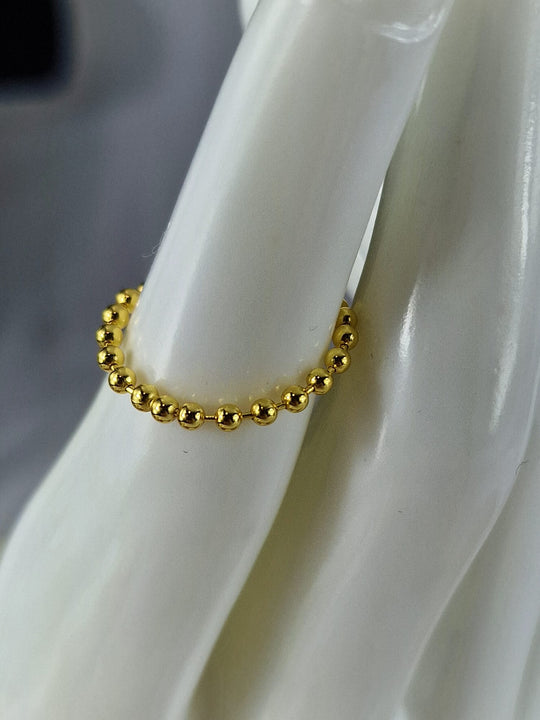 Minimalistische Damesring 925 Zilver 18K Verguld