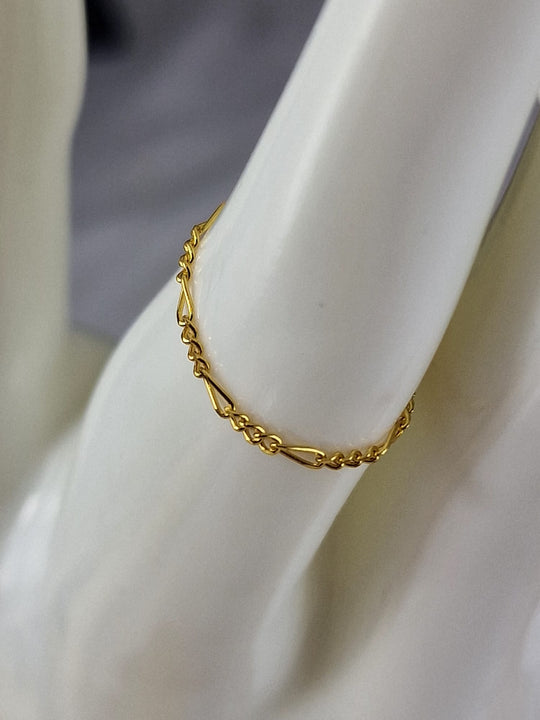 Damesring Schakelmodel 925 Zilver 18K Verguld