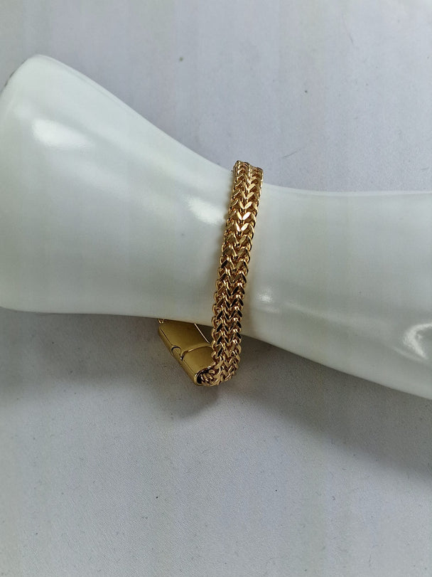 Heren Armband Roestvrij Staal - Dubbellaags Schakelarmband