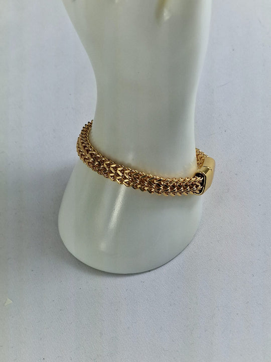 Heren Armband Roestvrij Staal - Dubbellaags Schakelarmband