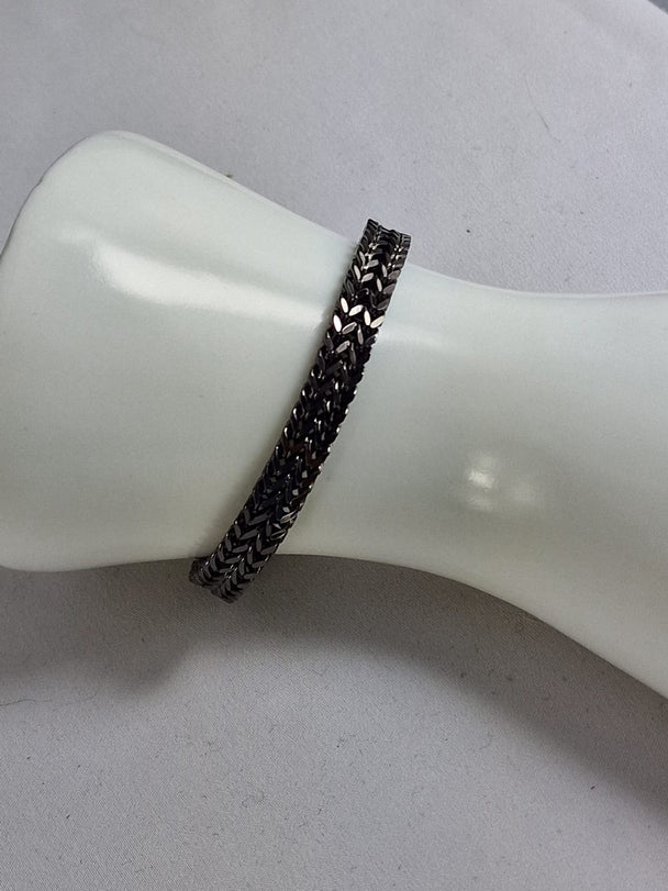 Heren Armband Roestvrij Staal - Dubbellaags Schakelarmband