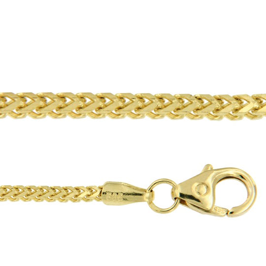 Vossestaart Collier 14K Geelgoud 45cm