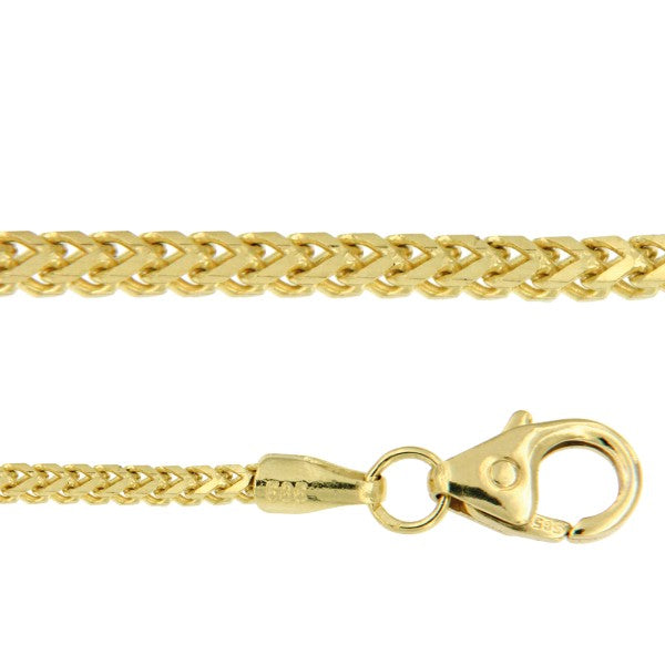 Vossestaart Collier 14K Geelgoud 45cm