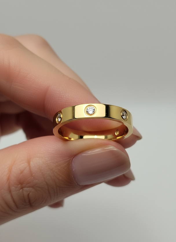 Vriendschapsring met zirkonia - Studio