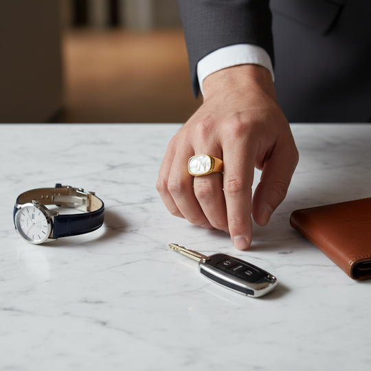 Zegelring Parelmoer Casual