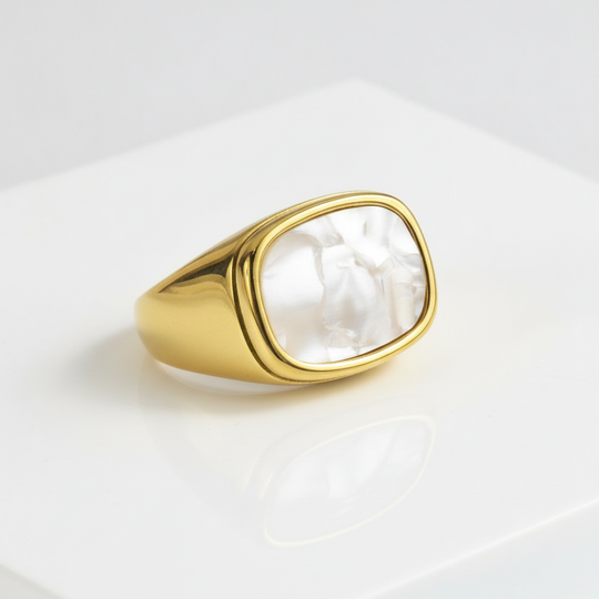 Zegelring Parelmoer Studio