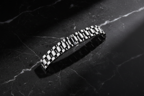 Zilver Cuban chain variant - verbeterd