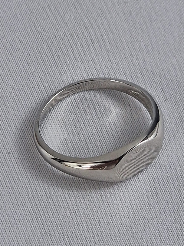 Unieke Design 925 Sterling Zilver Blank Signet Ring voor Heren