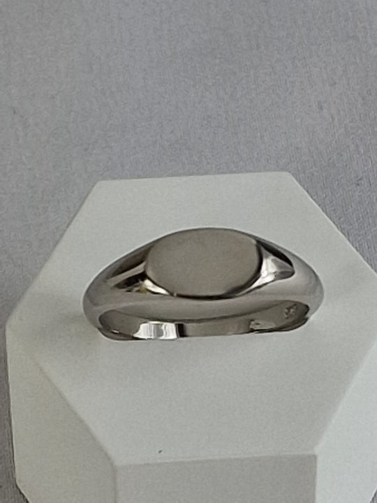 Unieke Design 925 Sterling Zilver Blank Signet Ring voor Heren