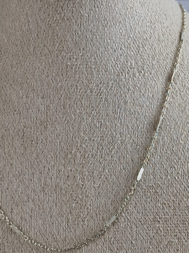 Delicate Zilveren Ketting 925 Sterling met Staafjes - 50cm