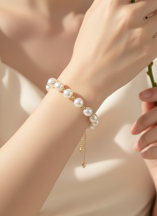 Zoetwaterparel armband