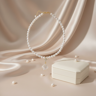 Zoetwaterparel ketting met parels