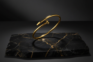 Zwart marmer met gouden adering