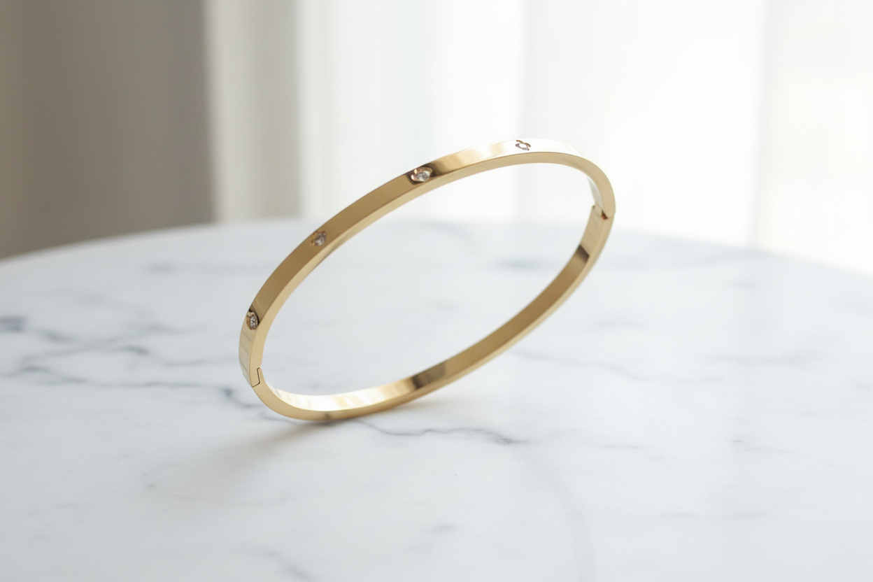 Zwevend op wit marmer