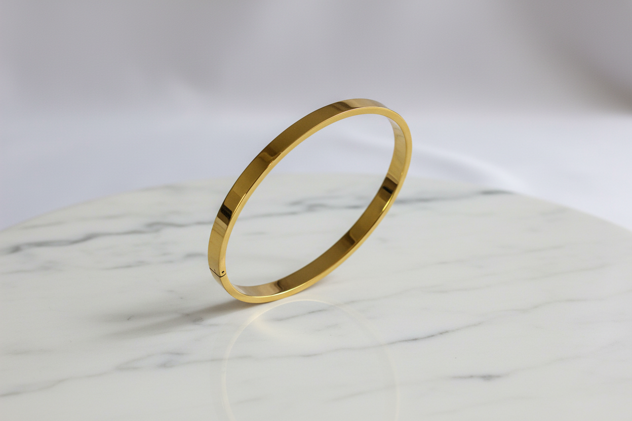 Zwevend op wit marmer