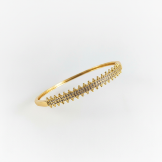 Zwevende bangle goud