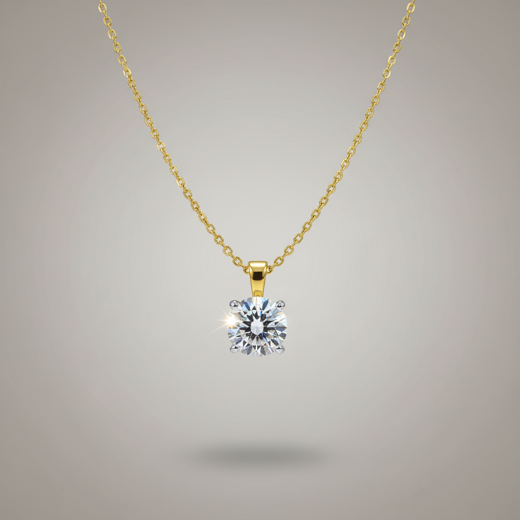 Zwevende ketting goud