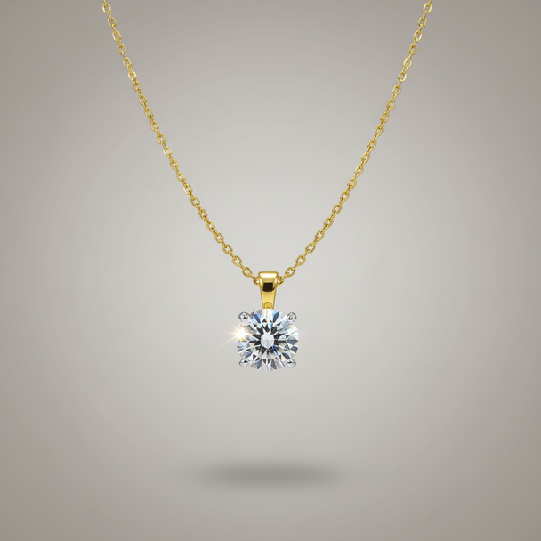 Zwevende ketting goud