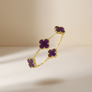 Zwevende paarse armband