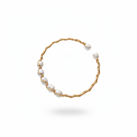 Zwevende parel armband - verbeterd