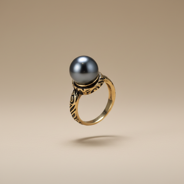 Zwevende vintage ring