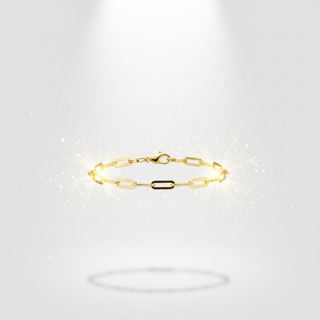 Zwevende zilver 925 schakelarmband met lichteffecten